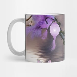 Wonderful fairy with fantasy bird Mug